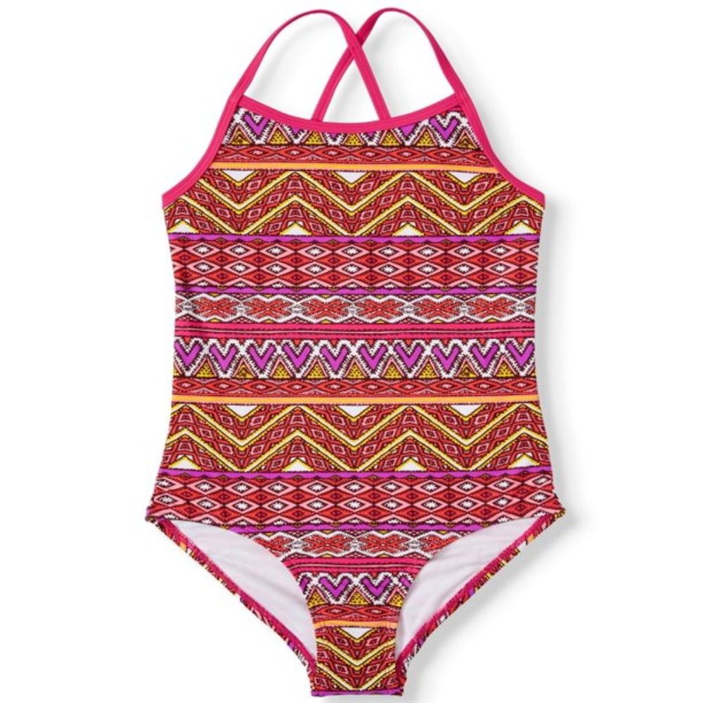 Kanu Surf Girls Carrie Geo Print One-Piece Swimsuit